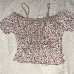 Floral Off the Shoulder Blouse